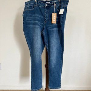 Vintage Royalty For Me Plus Size 24W Curvy Fit High-Rise Skinny Medium Wash Jean